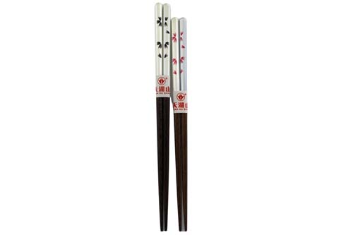 Ensemble de 2 paires de baguettes couple "Sakura" élégantes Ensemble de 2 paires de baguettes couple "Sakura" élégantes