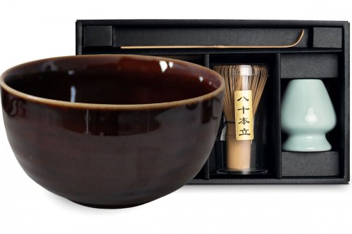 Coffret thé matcha 4 pièces Kuriiro : l'art de la cérémonie Coffret thé matcha 4 pièces Kuriiro : l'art de la cérémonie
