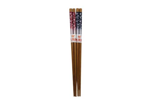 2 paires de baguettes motifs fleurs de sakura 2 paires de baguettes motifs fleurs de sakura